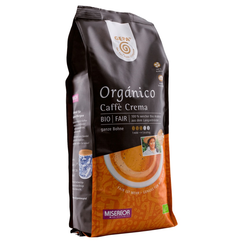 Gepa Bio Orgánico Caffè Crema 500g